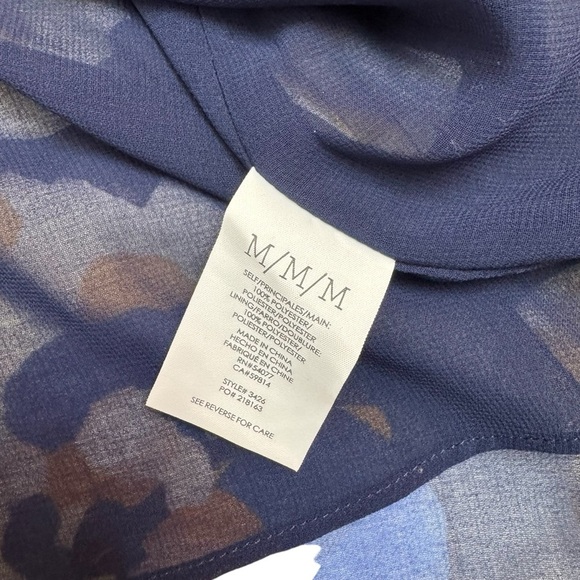 CAbi Floral Blouse - Blue and Yellow - Picture 11 of 11